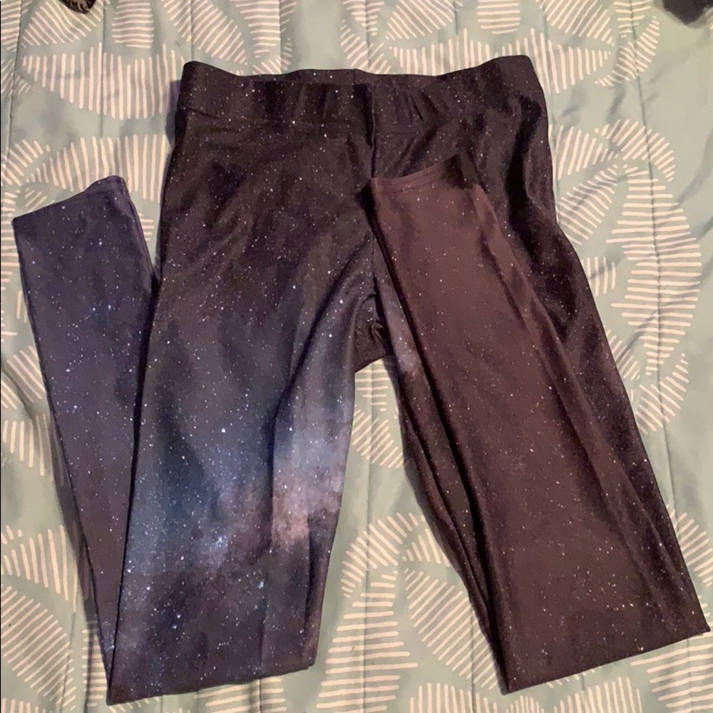 Deep Legs Galaxy Yoga Pants (sz S)